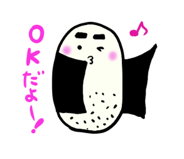 Sticker of rice balls sticker #3578112