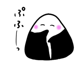 Sticker of rice balls sticker #3578122