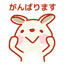 Rabbit of a respect language sticker #3578731