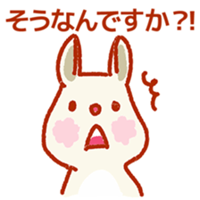 Rabbit of a respect language sticker #3578734