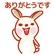 Rabbit of a respect language sticker #3578739