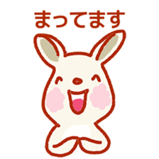 Rabbit of a respect language sticker #3578740