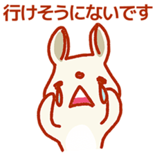 Rabbit of a respect language sticker #3578742