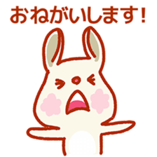 Rabbit of a respect language sticker #3578746