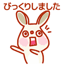 Rabbit of a respect language sticker #3578747