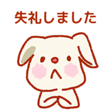Rabbit of a respect language sticker #3578752