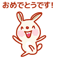 Rabbit of a respect language sticker #3578761