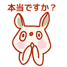 Rabbit of a respect language sticker #3578765