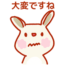 Rabbit of a respect language sticker #3578767