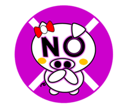 The White Pig Which has ribbon sticker #3578877