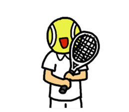 watching tennis matches sticker #3579730