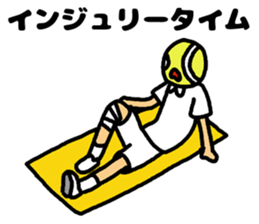 watching tennis matches sticker #3579742