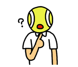 watching tennis matches sticker #3579751