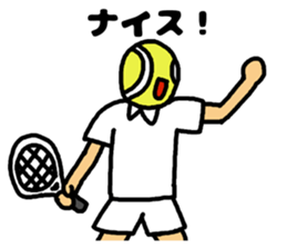 watching tennis matches sticker #3579752