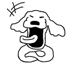 black and white dog model Dachshund. sticker #3579770