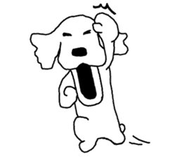 black and white dog model Dachshund. sticker #3579771