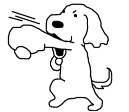 black and white dog model Dachshund. sticker #3579772