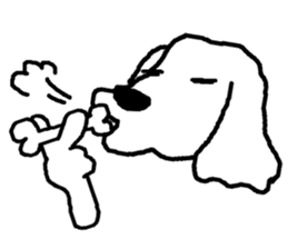 black and white dog model Dachshund. sticker #3579773