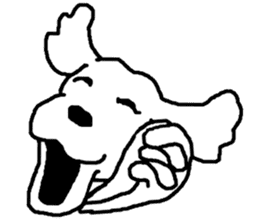 black and white dog model Dachshund. sticker #3579777