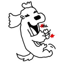 black and white dog model Dachshund. sticker #3579790