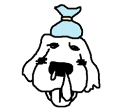 black and white dog model Dachshund. sticker #3579791