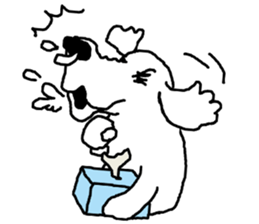 black and white dog model Dachshund. sticker #3579792