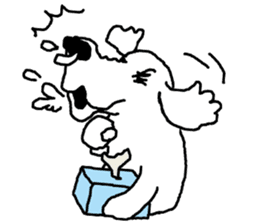 black and white dog model Dachshund. sticker #3579792