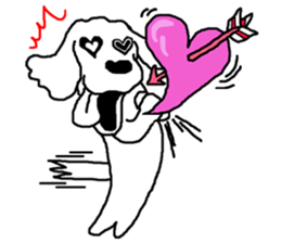 black and white dog model Dachshund. sticker #3579794