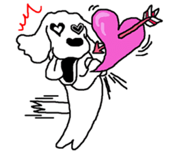 black and white dog model Dachshund. sticker #3579794