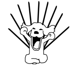 black and white dog model Dachshund. sticker #3579800