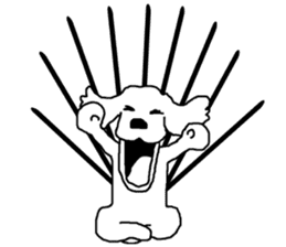 black and white dog model Dachshund. sticker #3579800