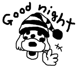 black and white dog model Dachshund. sticker #3579801