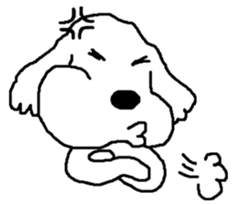 black and white dog model Dachshund. sticker #3579808