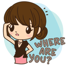 Anna in office version sticker #3580290