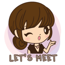 Anna in office version sticker #3580291