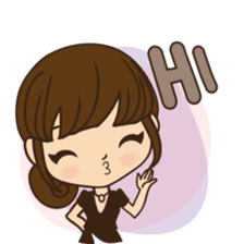 Anna in office version sticker #3580298