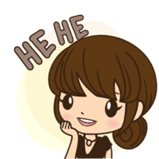 Anna in office version sticker #3580299