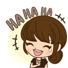 Anna in office version sticker #3580300