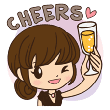 Anna in office version sticker #3580301