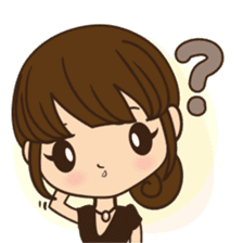 Anna in office version sticker #3580304