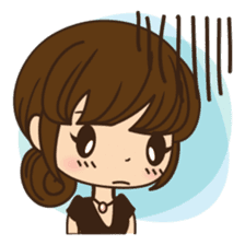 Anna in office version sticker #3580305