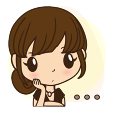 Anna in office version sticker #3580309