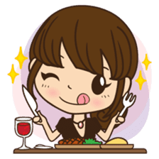 Anna in office version sticker #3580316