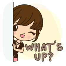 Anna in office version sticker #3580321