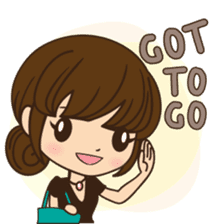 Anna in office version sticker #3580324