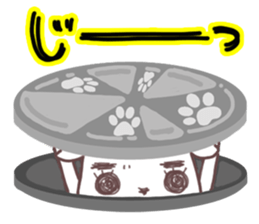 Sticker of big eyes white dog sticker #3580421