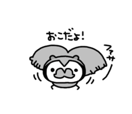 Mamefuku of barn owl2 sticker #3580459