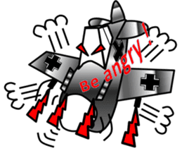 Reciprocating airplane of glory sticker #3581125