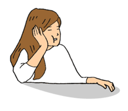 stickers for everyday girl talk sticker #3581147