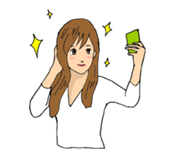 stickers for everyday girl talk sticker #3581152